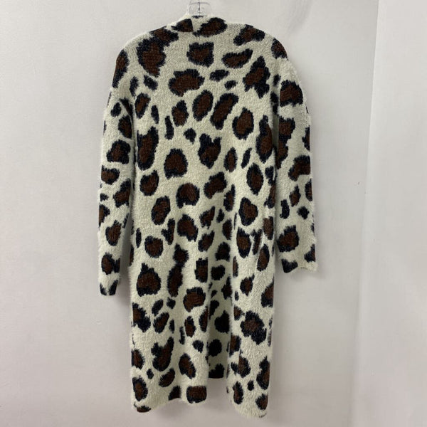 sweet lovely WOMEN'S CARDIGAN animal print S/M