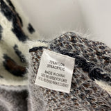 sweet lovely WOMEN'S CARDIGAN animal print S/M