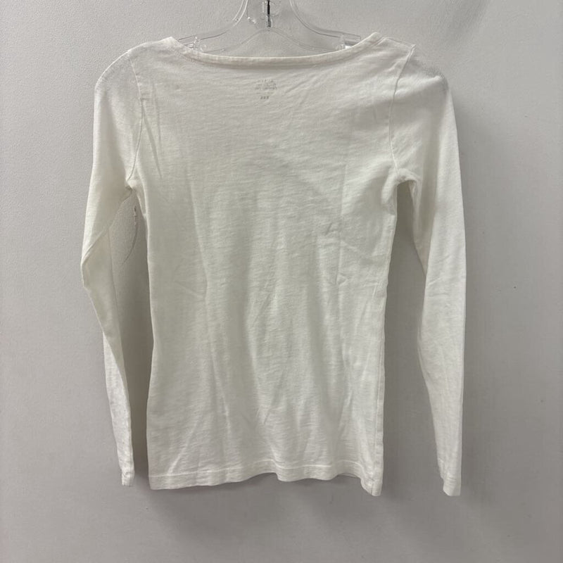 J CREW WOMEN'S TOP white XXS