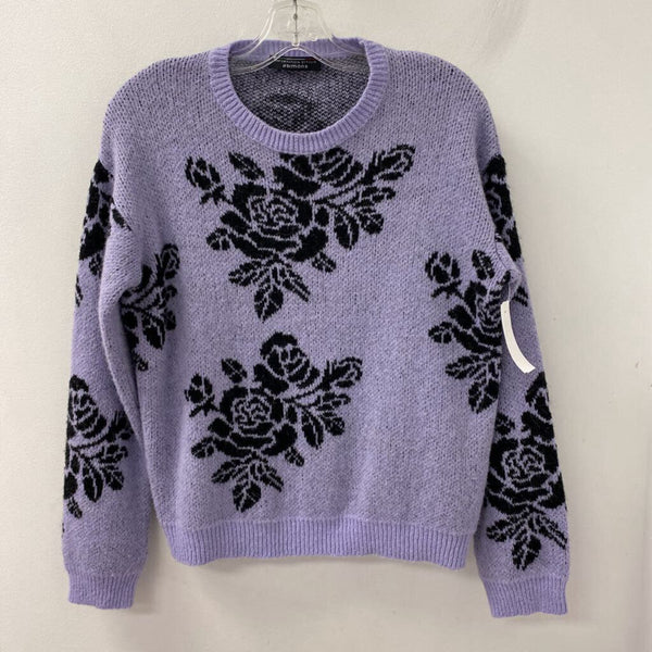 SIMONS WOMEN'S SWEATER purple black M