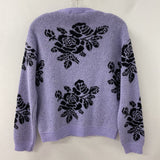 SIMONS WOMEN'S SWEATER purple black M