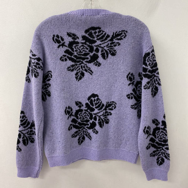 SIMONS WOMEN'S SWEATER purple black M