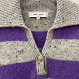 JOHN + JENN WOMEN'S SWEATER grey purple S