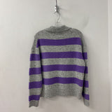 JOHN + JENN WOMEN'S SWEATER grey purple S