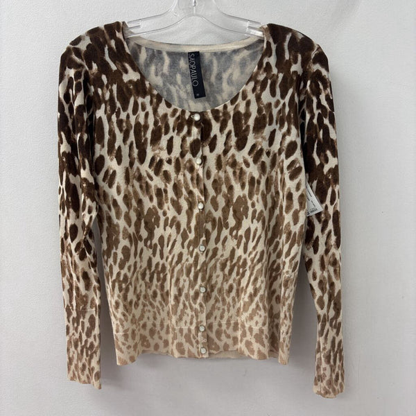 sao paolo WOMEN'S CARDIGAN leopard print S/38