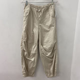 H&M WOMEN'S PANTS beige XXS