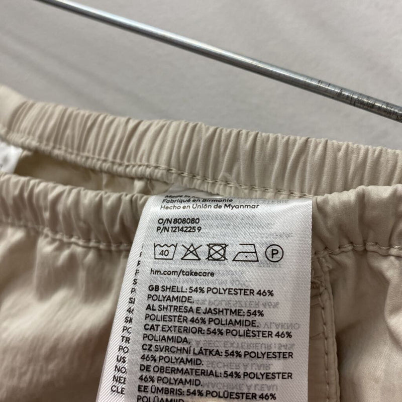 H&M WOMEN'S PANTS beige XXS