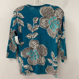 KERRYBROOKE WOMEN'S CARDIGAN turquoise brown floral SP