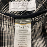 DENVER HAYES WOMEN'S SHORTS white black grey plaid 10