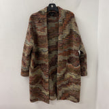 LUNA ALLEGRA WOMEN'S COAT grey burgundy mix S