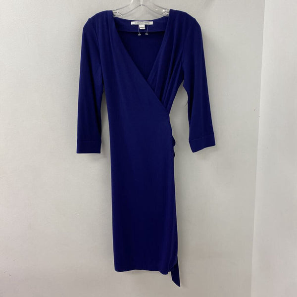 DIANE von FURSTENBERG WOMEN'S DRESS navy 8