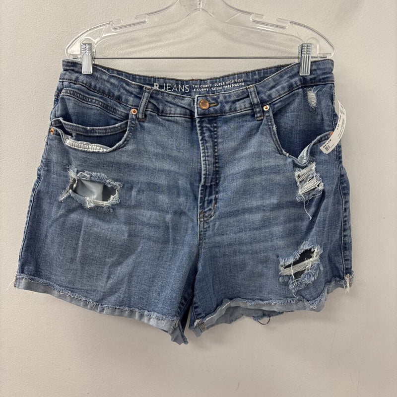 r jeans WOMEN'S SHORTS blue 14?