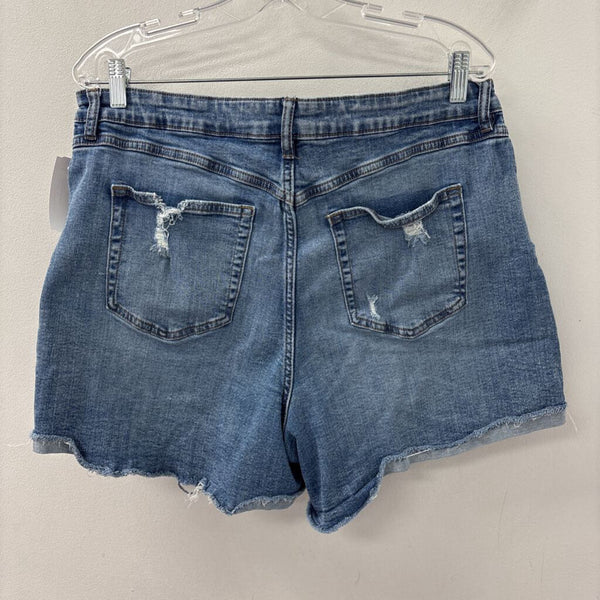 r jeans WOMEN'S SHORTS blue 14?
