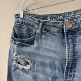 r jeans WOMEN'S SHORTS blue 14?