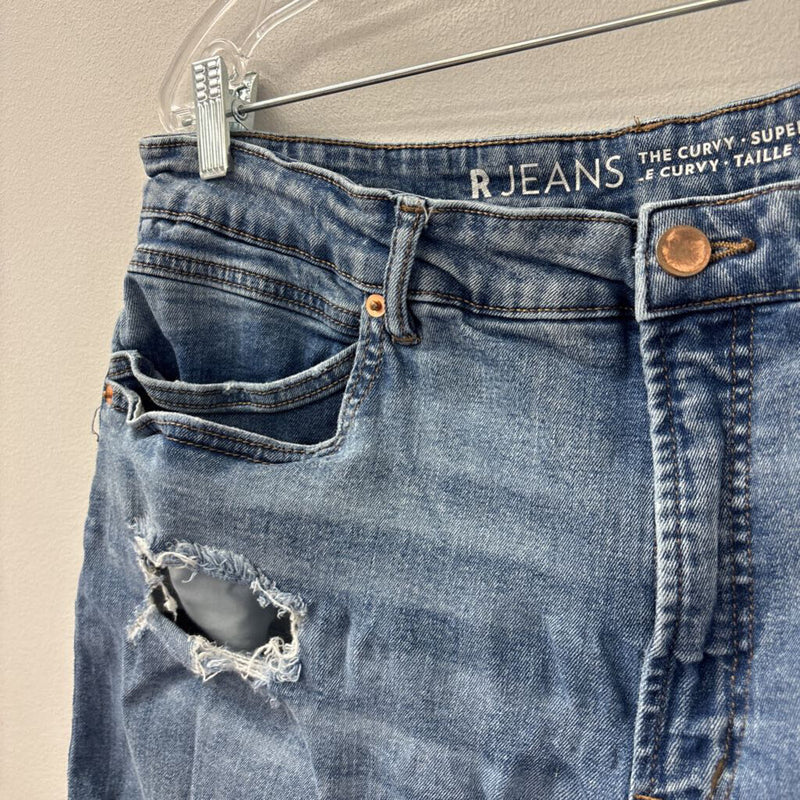 r jeans WOMEN'S SHORTS blue 14?