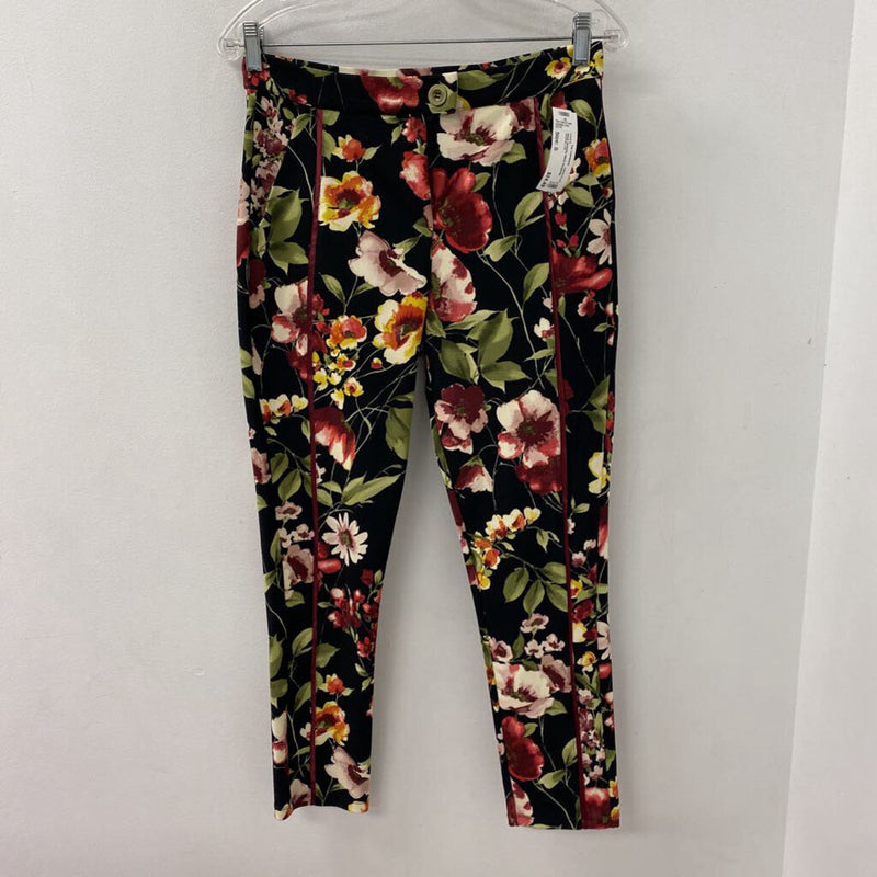 AMARYLLIS WOMEN'S PANTS black burgundy yellow mix S