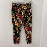 AMARYLLIS WOMEN'S PANTS black burgundy yellow mix S