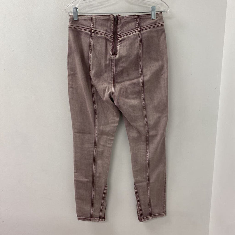FREE PEOPLE WOMEN'S JEANS purple 29