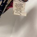 MELANIE LYNE WOMEN'S TOP navy pink mix L