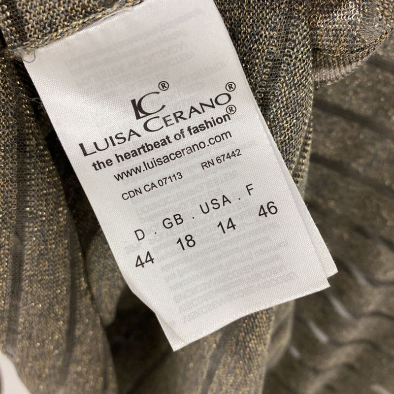 luisa cerano WOMEN'S SWEATER gold grey mix 14
