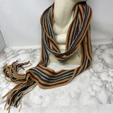 BURBERRY WOMEN'S SCARF/SHAWL camel burgundy grey mix