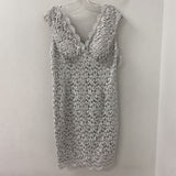 MELANIE LYNE WOMEN'S DRESS silver grey mix 12