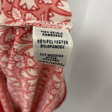 MAX STUDIO WOMEN'S DRESS red cream mix L