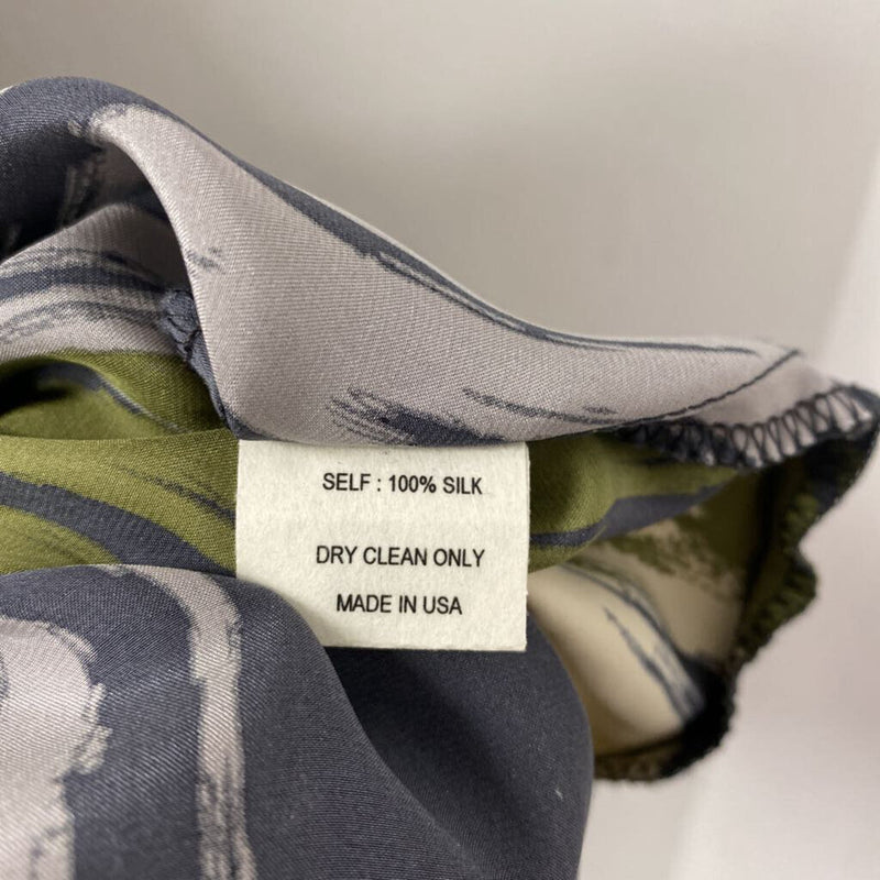 voom by joy han WOMEN'S BLOUSE/SHIRT olive navy cream mix XS