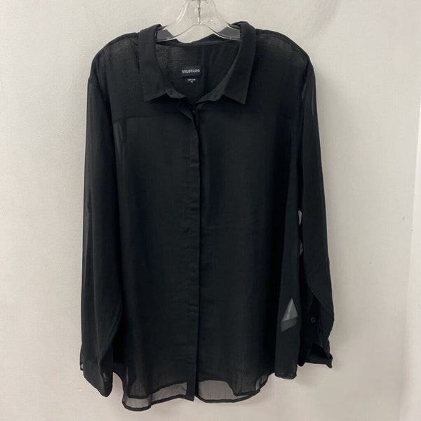 WILDFANG WOMEN'S PLUS TOP black 2X