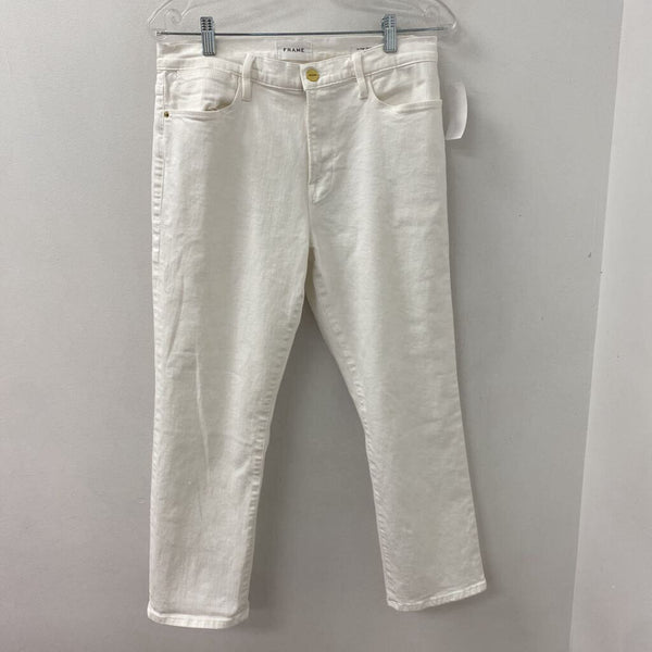 FRAME WOMEN'S JEANS white M/31