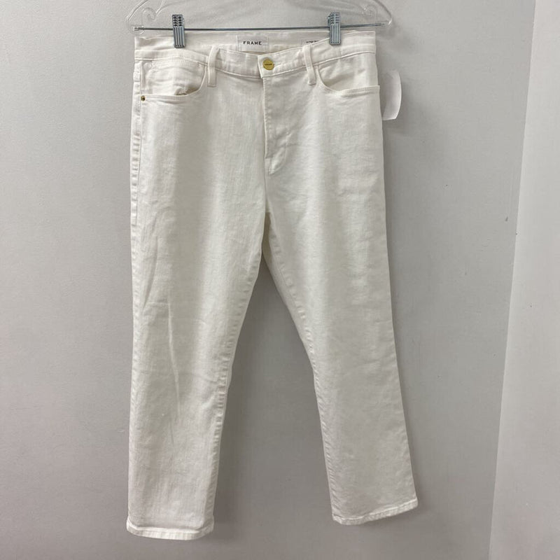 FRAME WOMEN'S JEANS white M/31