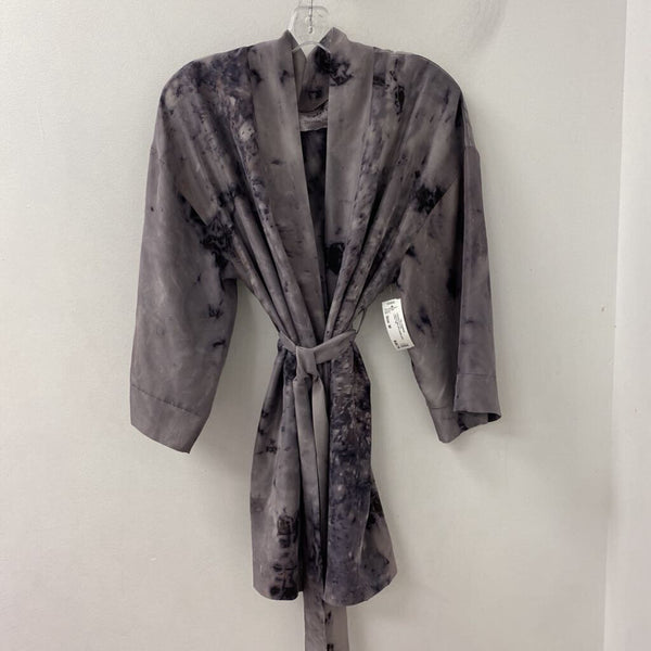 WOMEN'S KIMONO/DUSTER purple grey M