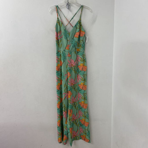 Molly Bracken WOMEN'S JUMPSUIT green pink XS