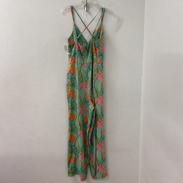 Molly Bracken WOMEN'S JUMPSUIT green pink XS