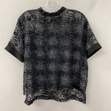 OAK + FORT WOMEN'S BLOUSE/SHIRT black grey S