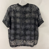 OAK + FORT WOMEN'S BLOUSE/SHIRT black grey S