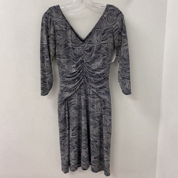 LAUNDRY WOMEN'S DRESS black white 4