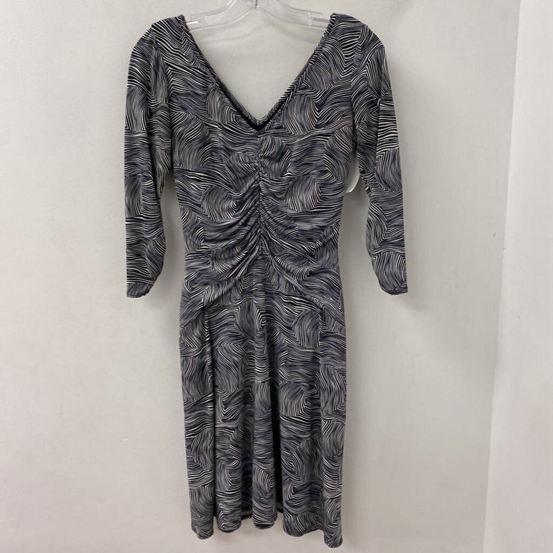 LAUNDRY WOMEN'S DRESS black white 4