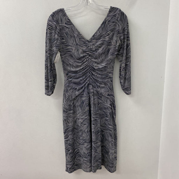 LAUNDRY WOMEN'S DRESS black white 4