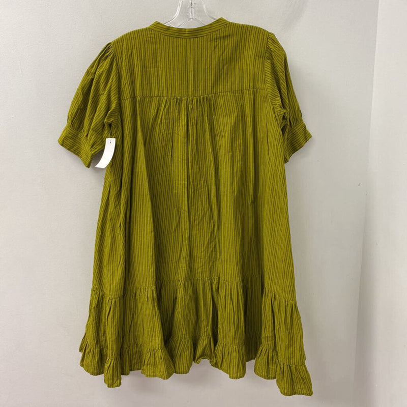 WOMEN'S DRESS chartreuse grey S