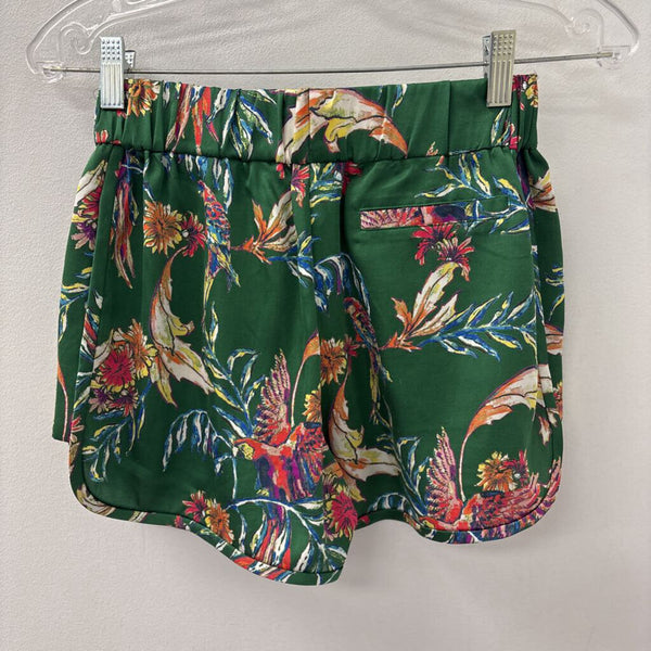 LITTLE MOON WOMEN'S SHORTS multi green blue yellow white XS