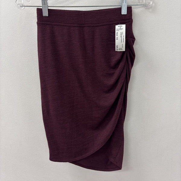 WILFRED WOMEN'S SKIRT burgundy XS
