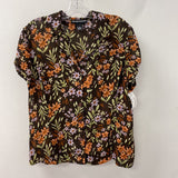NORTON MCNAUGHTON WOMEN'S BLOUSE/SHIRT brown orange green purple 14