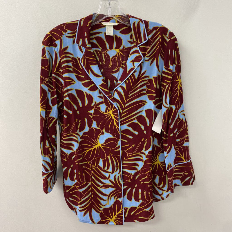 H&M WOMEN'S BLOUSE/SHIRT blue red yellow 6