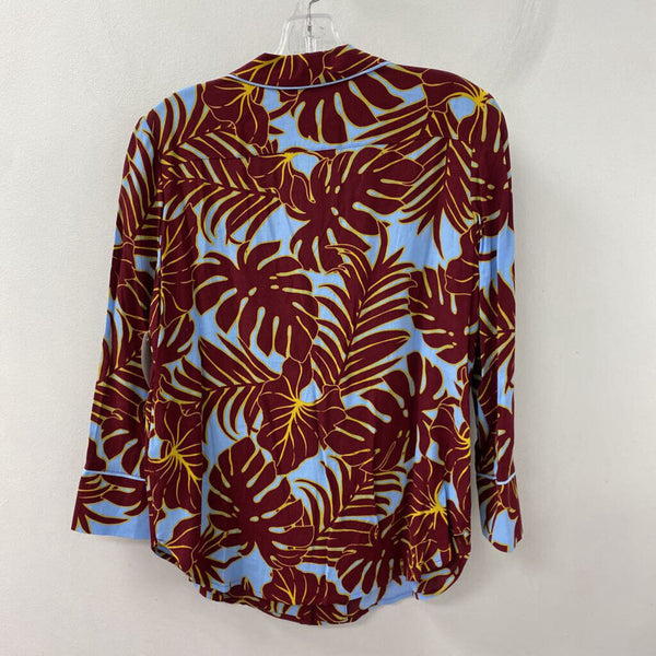 H&M WOMEN'S BLOUSE/SHIRT blue red yellow 6