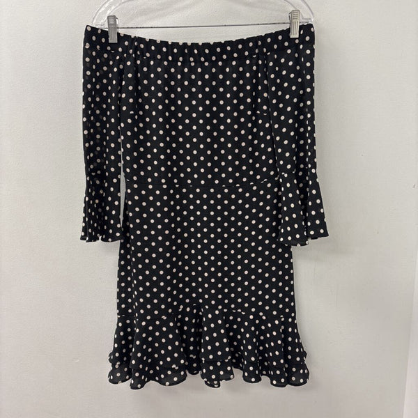 TOPSHOP WOMEN'S DRESS black cream 4