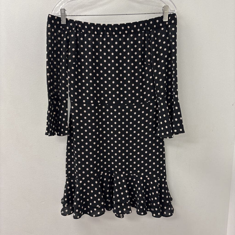 TOPSHOP WOMEN'S DRESS black cream 4