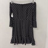 TOPSHOP WOMEN'S DRESS black cream 4