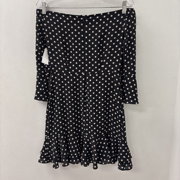 TOPSHOP WOMEN'S DRESS black cream 4