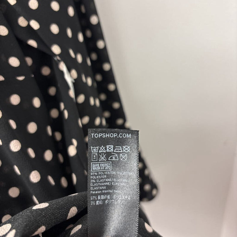 TOPSHOP WOMEN'S DRESS black cream 4